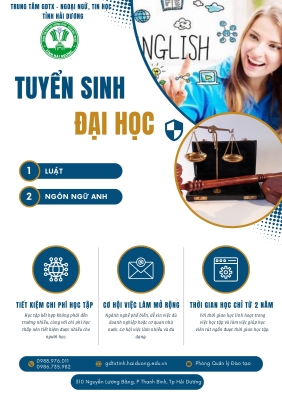 TUYỂN SINH LỚP ĐẠI HỌC NGÀNH LUẬT VÀ NGÔN NGỮ ANH K3